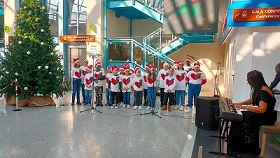 Abruzzo Airport, i bambini della primaria Rodari in concerto